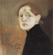 Helene Schjerfbeck Self-Portrait oil painting